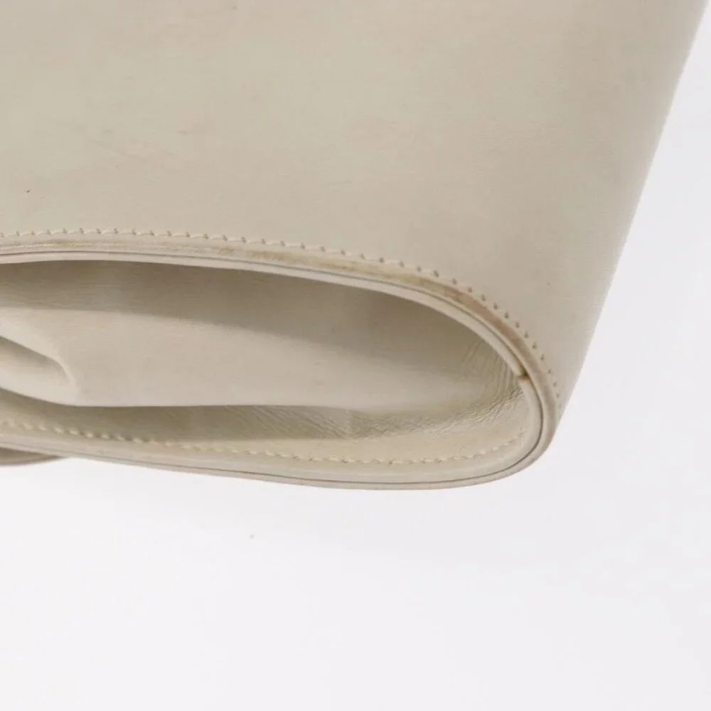 Authentic CELINE Shoulder Bag Leather Ivory Gold - Picture 8 of 16